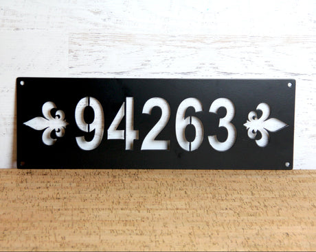 Customizable Metal Address Sign