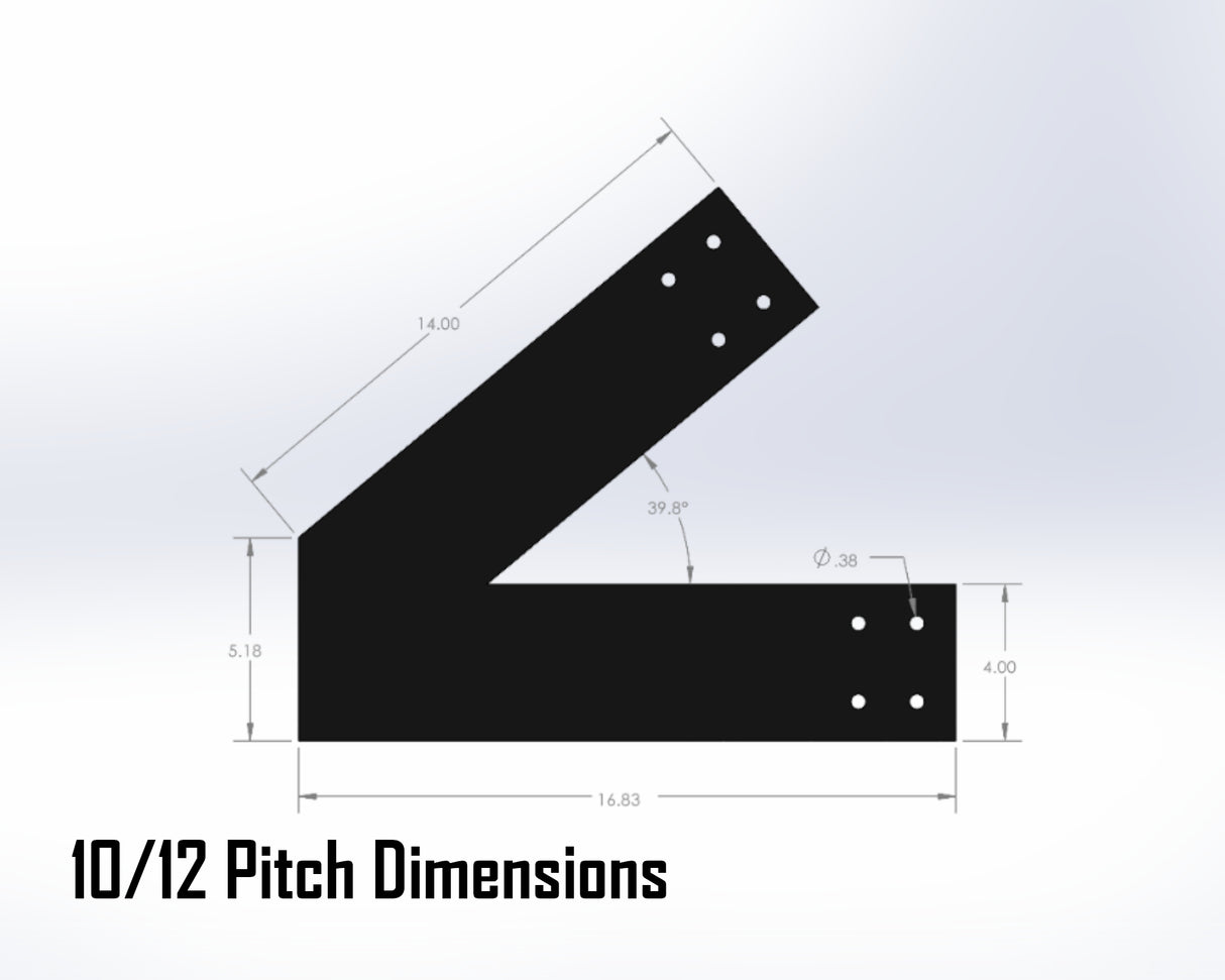 Web Truss Industrial Brackets, For 6 Inch Lumber - Madison Iron and Wood