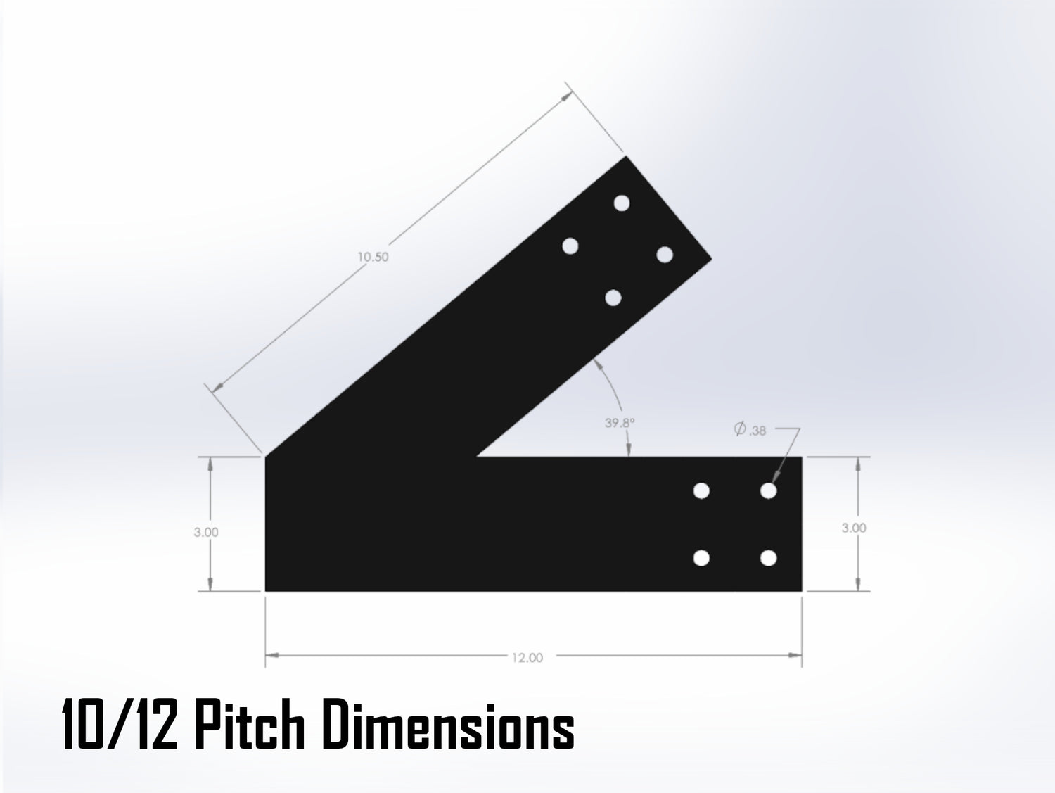 Web Truss Industrial Brackets, For 4 Inch Lumber - Madison Iron and Wood