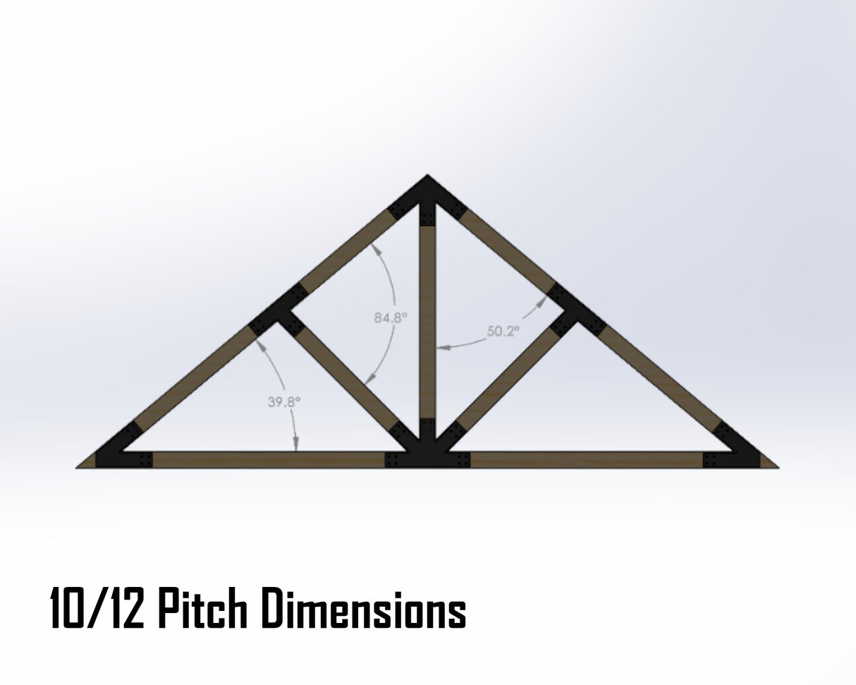 Web Truss Industrial Brackets, For 4 Inch Lumber - Madison Iron and Wood