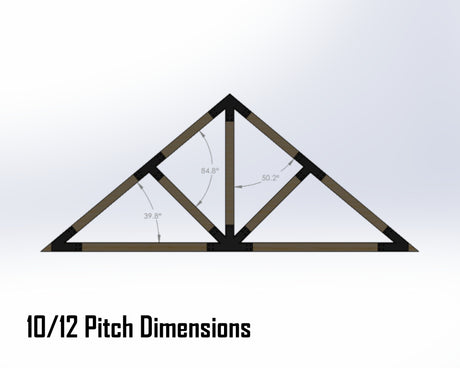 Web Truss Industrial Brackets, For 4 Inch Lumber - Madison Iron and Wood