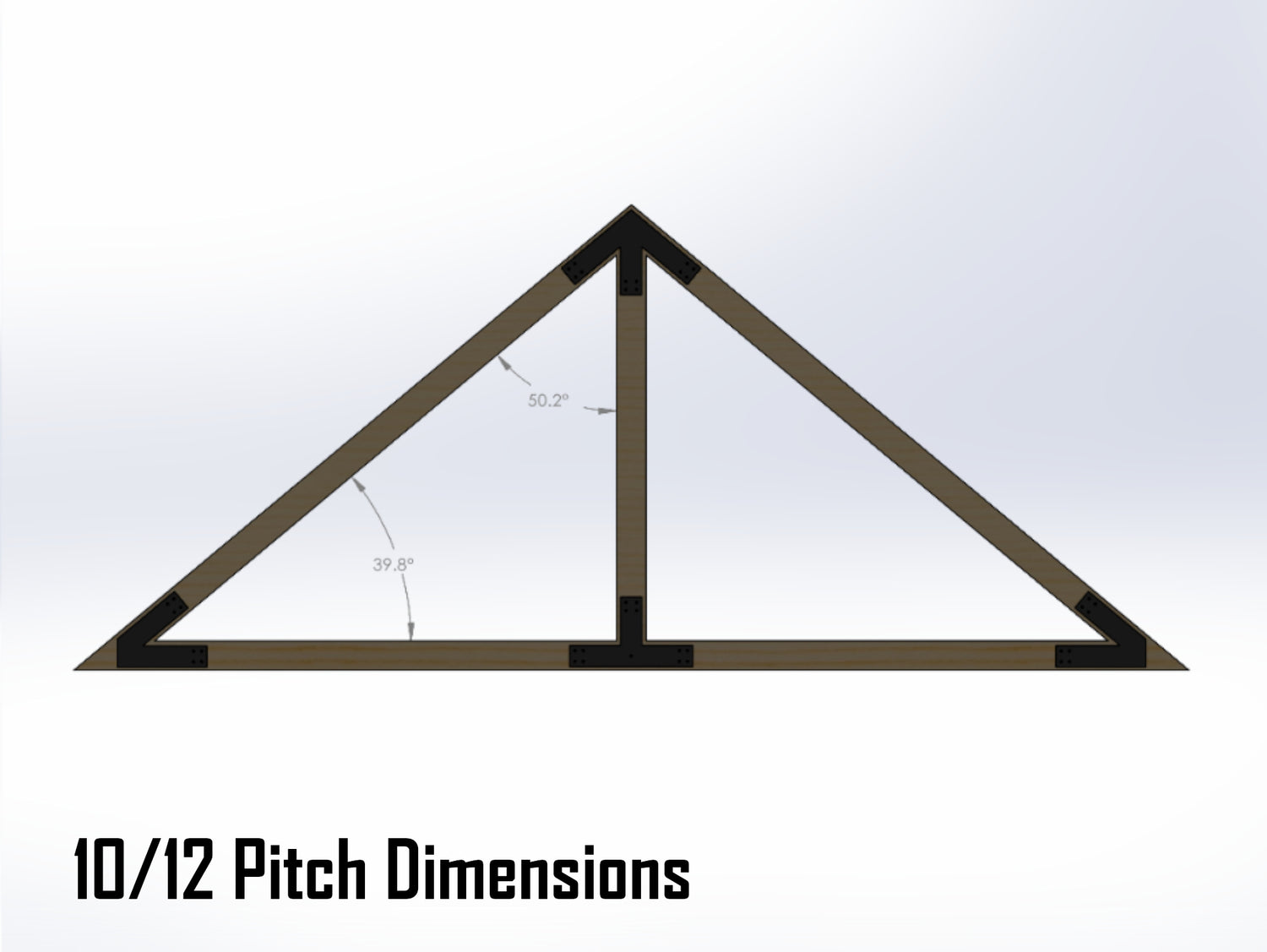 King Truss Industrial Brackets, For 6 Inch Lumber - Madison Iron and Wood