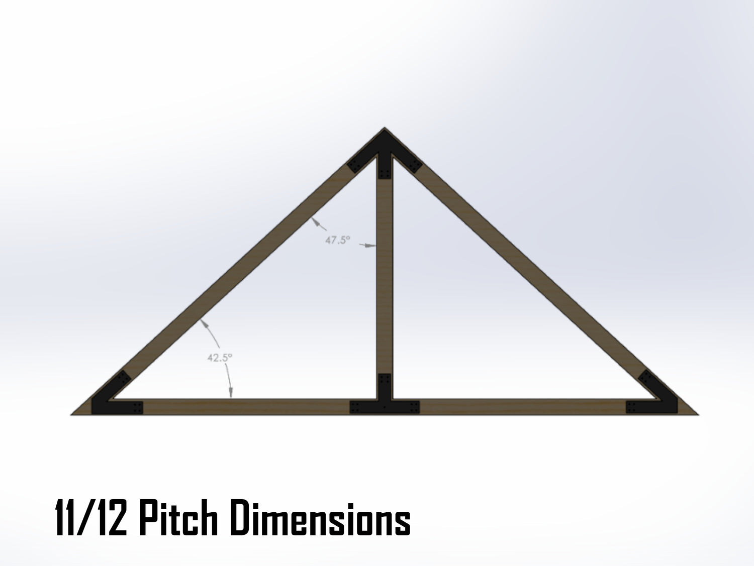 King Truss Industrial Brackets, For 6 Inch Lumber - Madison Iron and Wood
