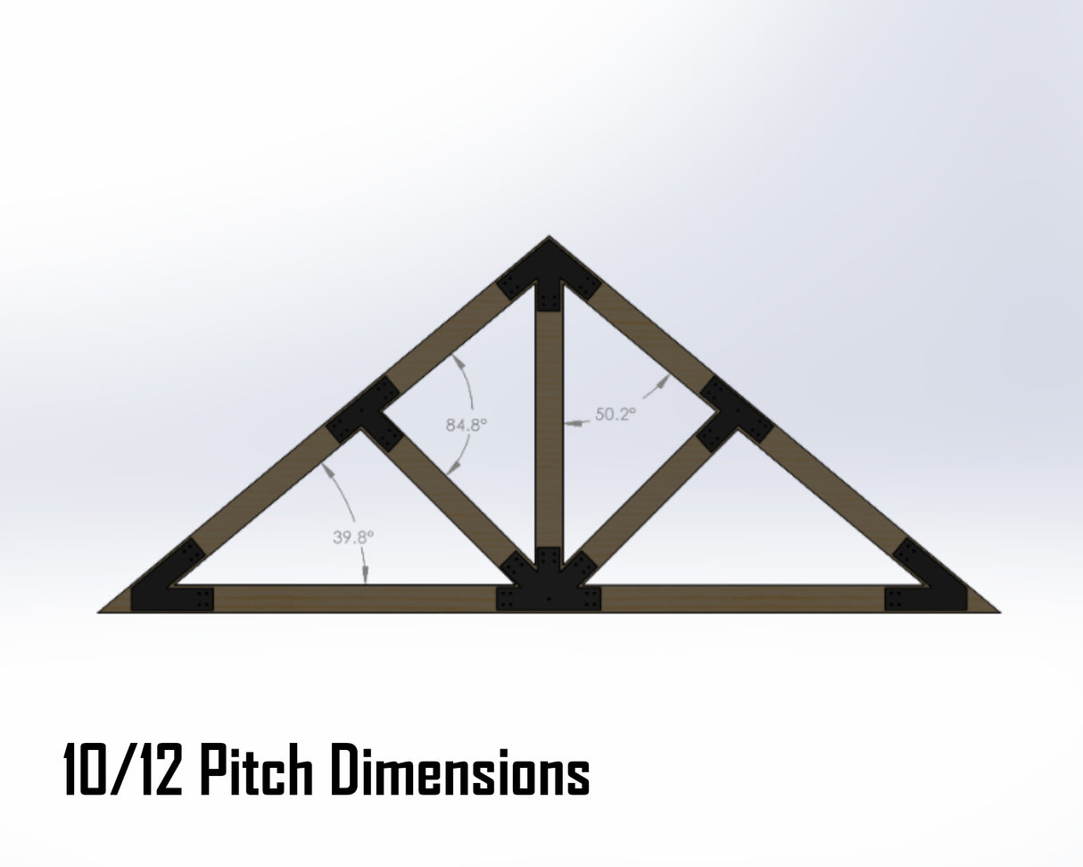 Web Truss Industrial Brackets, For 8 Inch Lumber