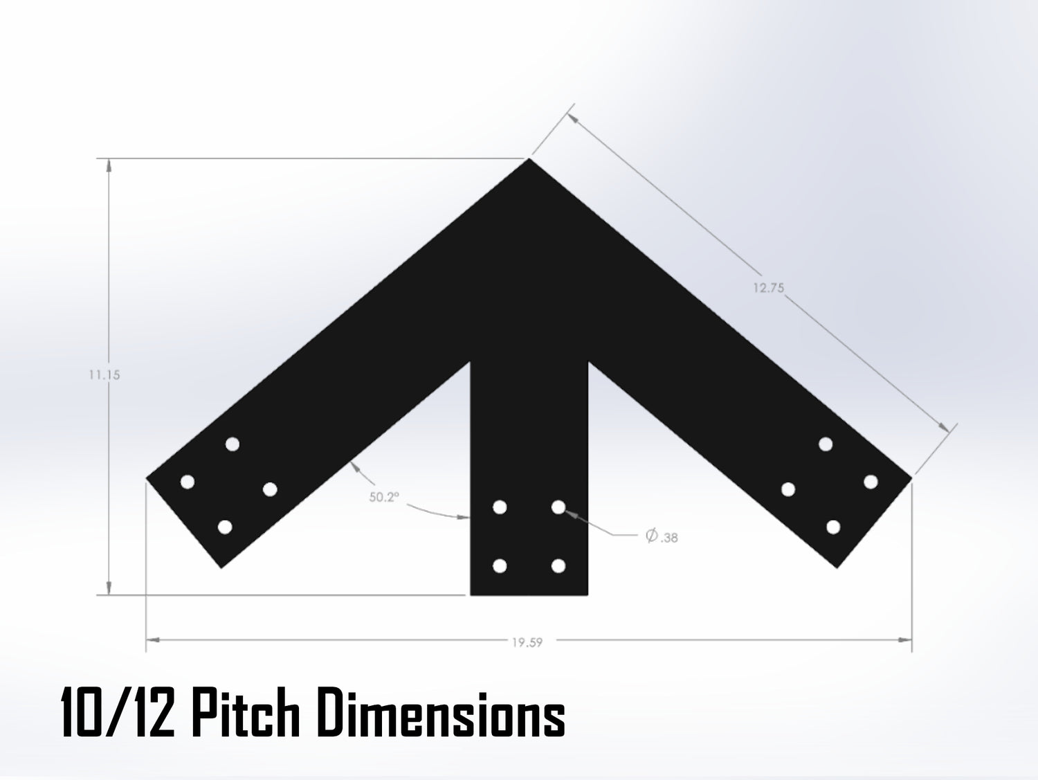 King Truss Industrial Bracket Set, For 4 Inch Lumber - Madison Iron and Wood