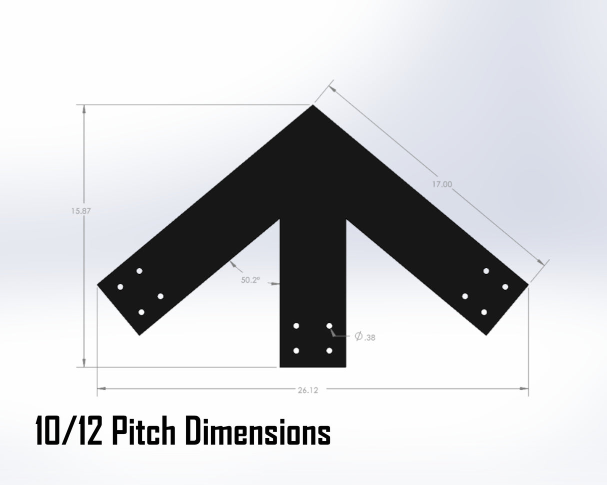 King Truss Industrial Brackets, For 6 Inch Lumber - Madison Iron and Wood