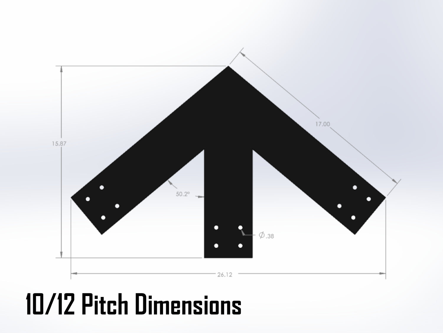 Web Truss Industrial Brackets, For 6 Inch Lumber - Madison Iron and Wood