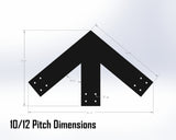 Web Truss Industrial Brackets, For 6 Inch Lumber - Madison Iron and Wood