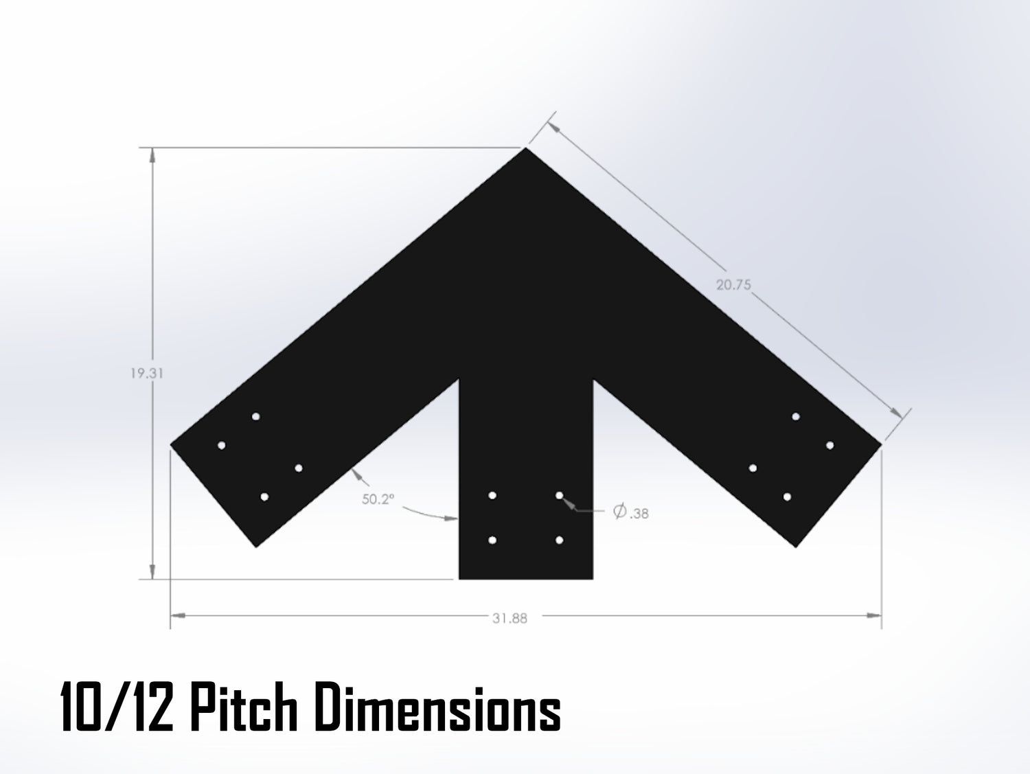 Web Truss Industrial Brackets, For 8 Inch Lumber - Madison Iron and Wood