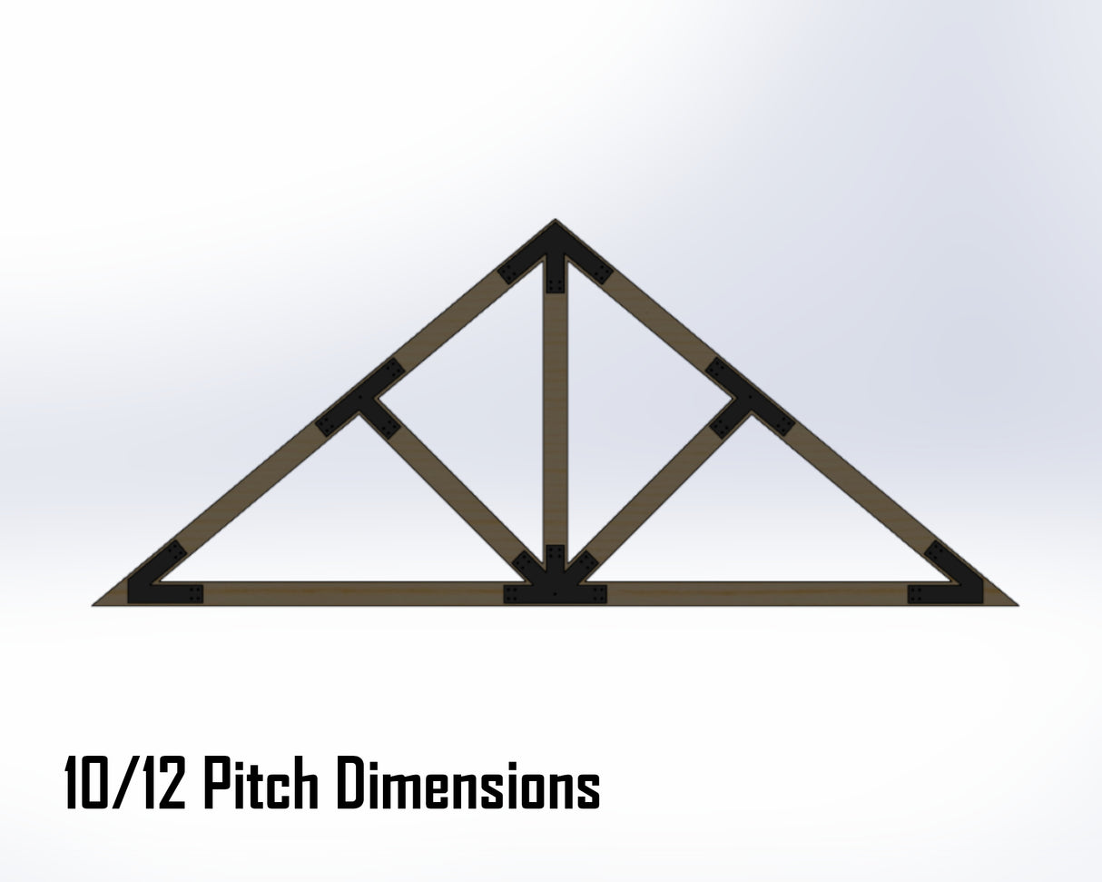 Web Truss Industrial Brackets, For 6 Inch Lumber - Madison Iron and Wood