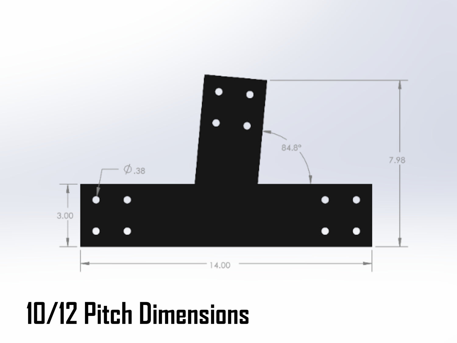 Web Truss Industrial Brackets, For 4 Inch Lumber - Madison Iron and Wood