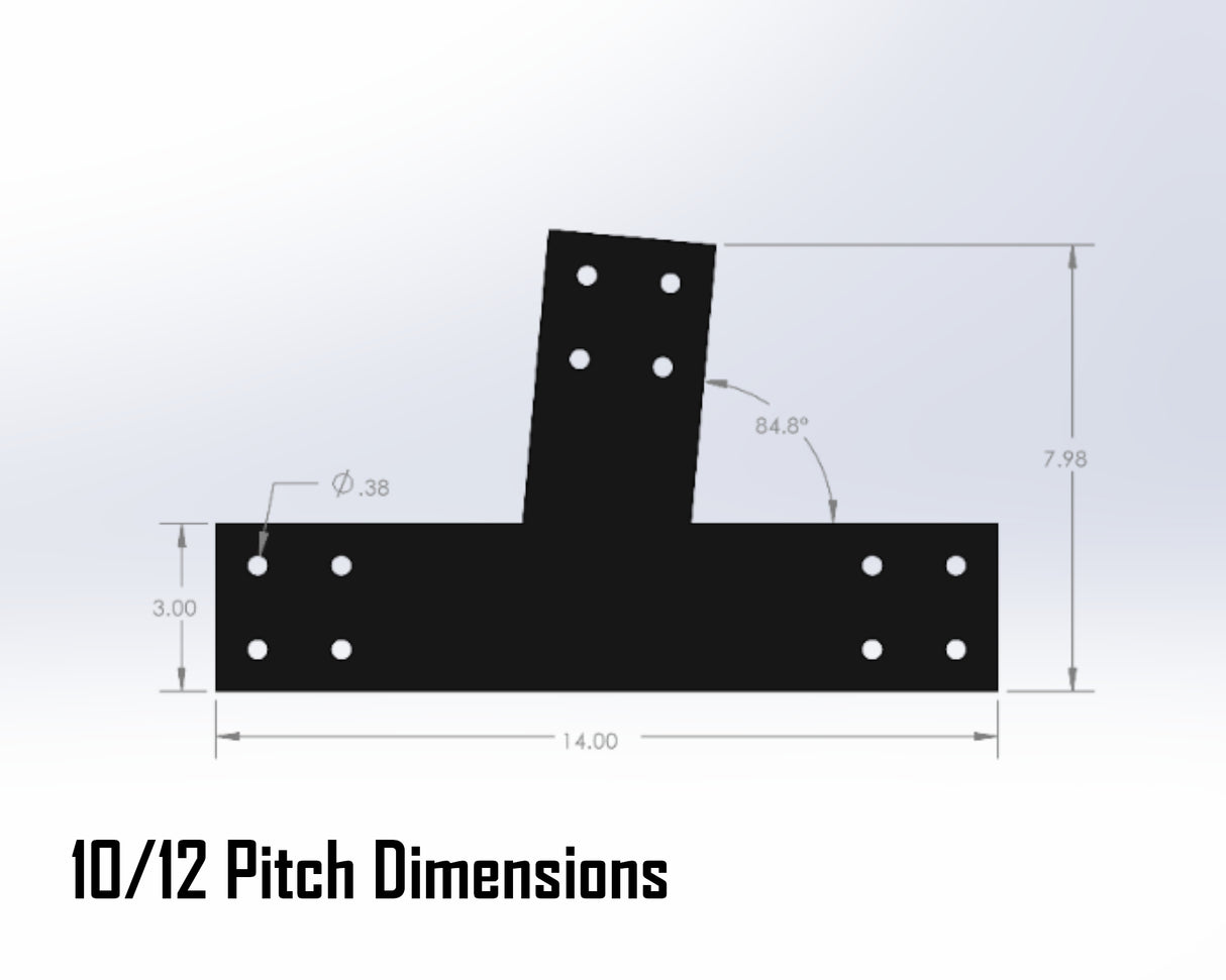 Web Truss Industrial Brackets, For 4 Inch Lumber - Madison Iron and Wood