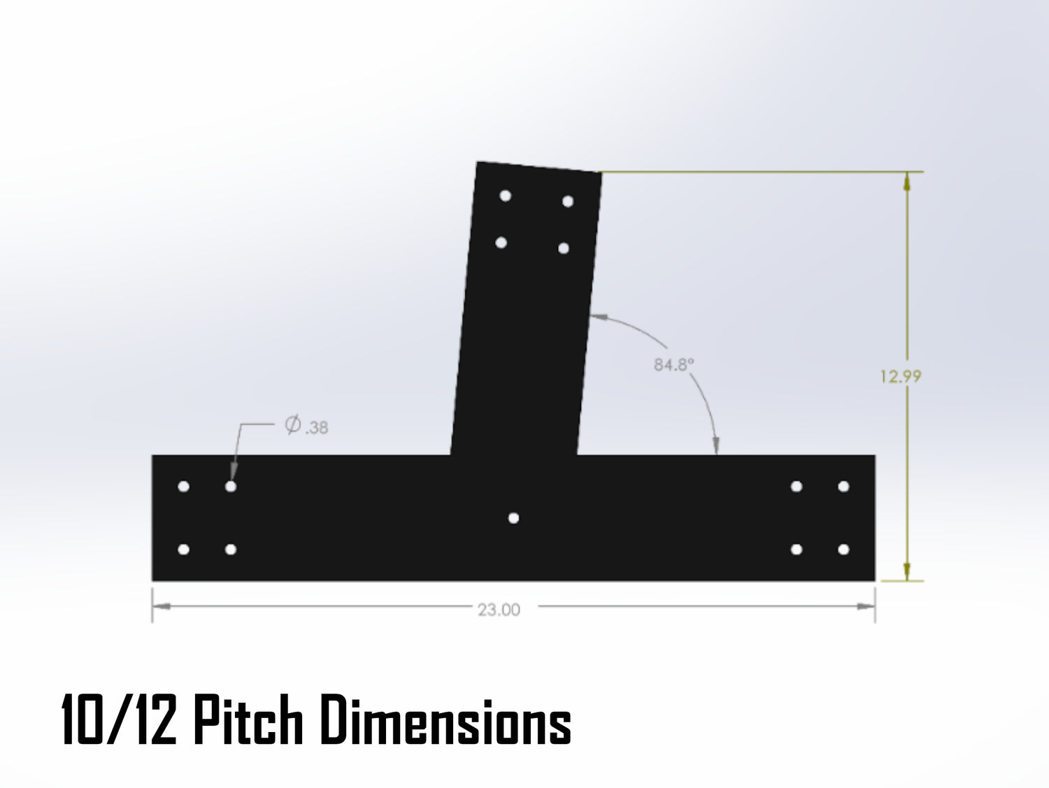 Web Truss Industrial Brackets, For 6 Inch Lumber - Madison Iron and Wood