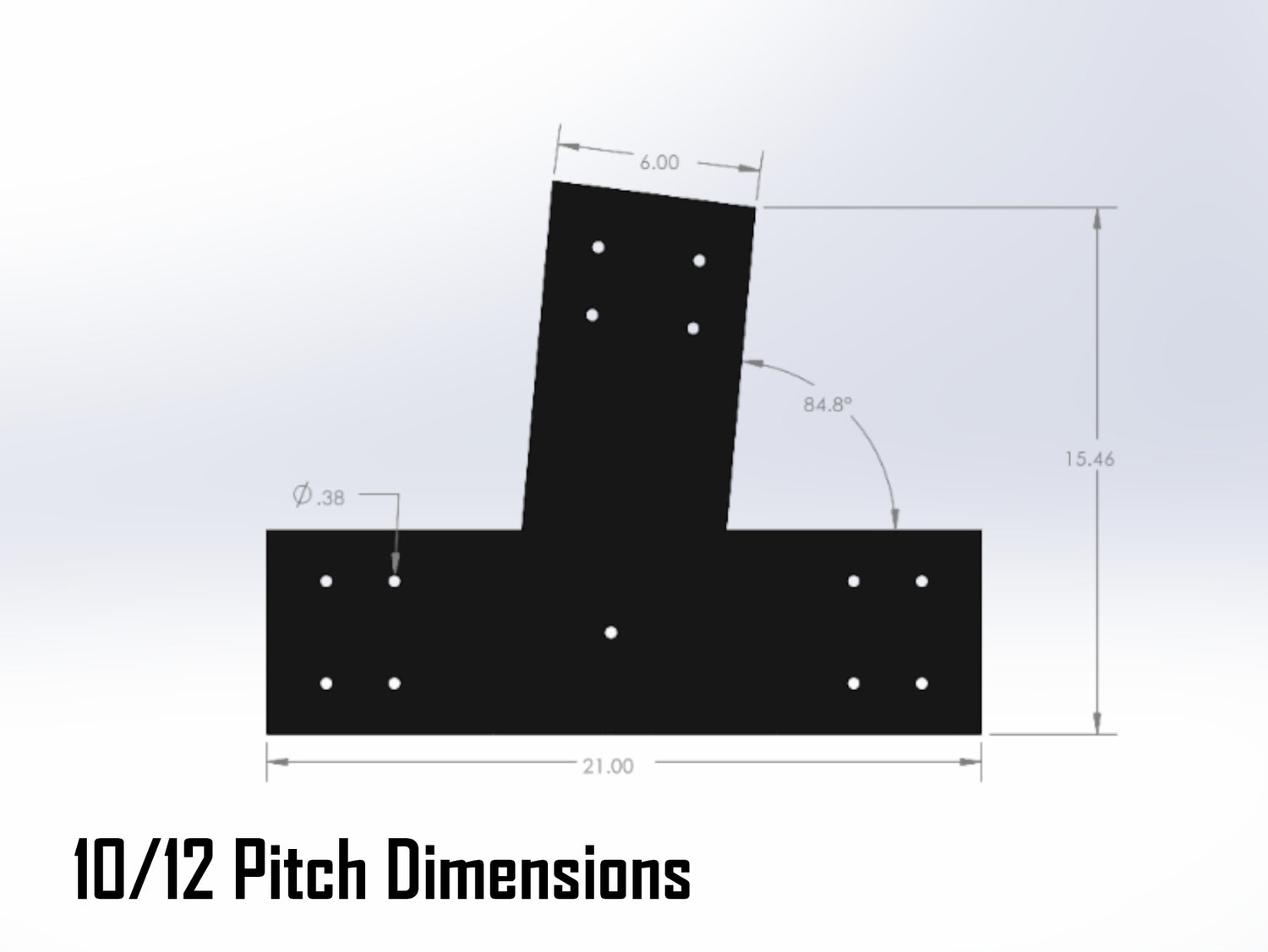 Web Truss Industrial Brackets, For 8 Inch Lumber - Madison Iron and Wood