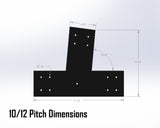 Web Truss Industrial Brackets, For 8 Inch Lumber