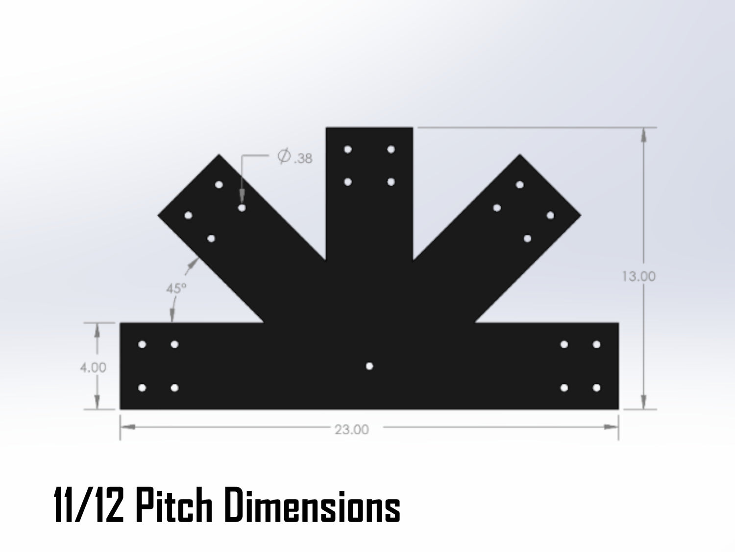 Web Truss Industrial Brackets, For 6 Inch Lumber - Madison Iron and Wood