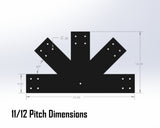 Web Truss Industrial Brackets, For 6 Inch Lumber - Madison Iron and Wood