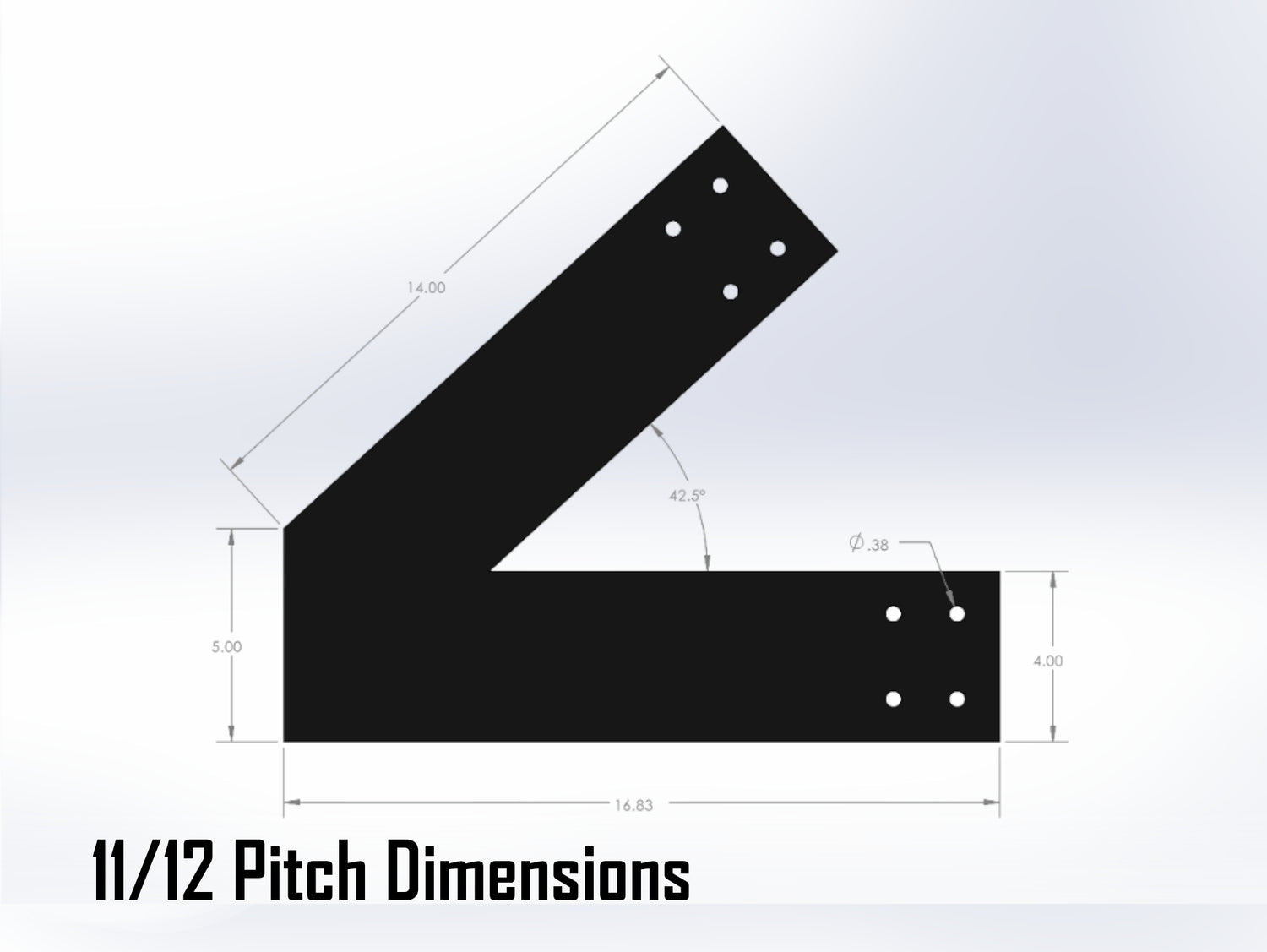 Web Truss Industrial Brackets, For 6 Inch Lumber - Madison Iron and Wood