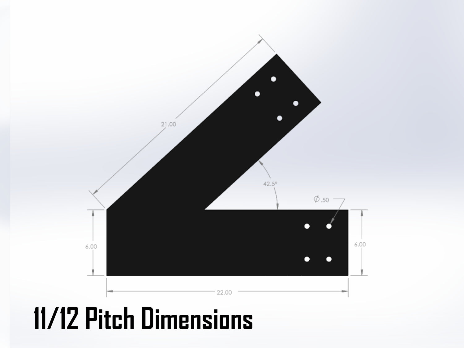 Web Truss Industrial Brackets, For 8 Inch Lumber - Madison Iron and Wood