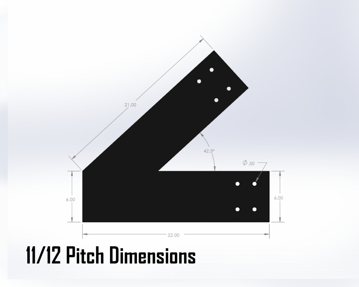 Web Truss Industrial Brackets, For 8 Inch Lumber