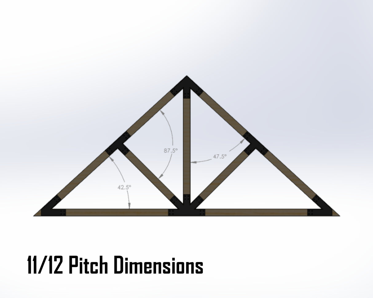 Web Truss Industrial Brackets, For 4 Inch Lumber - Madison Iron and Wood