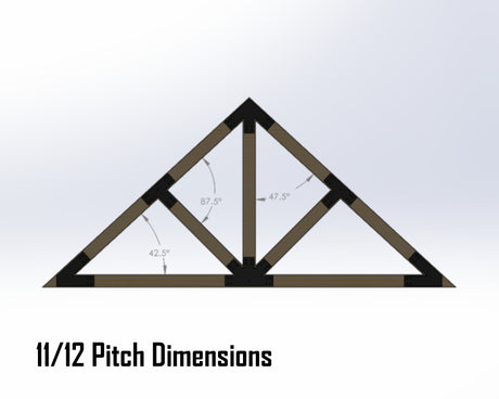 Web Truss Industrial Brackets, For 8 Inch Lumber