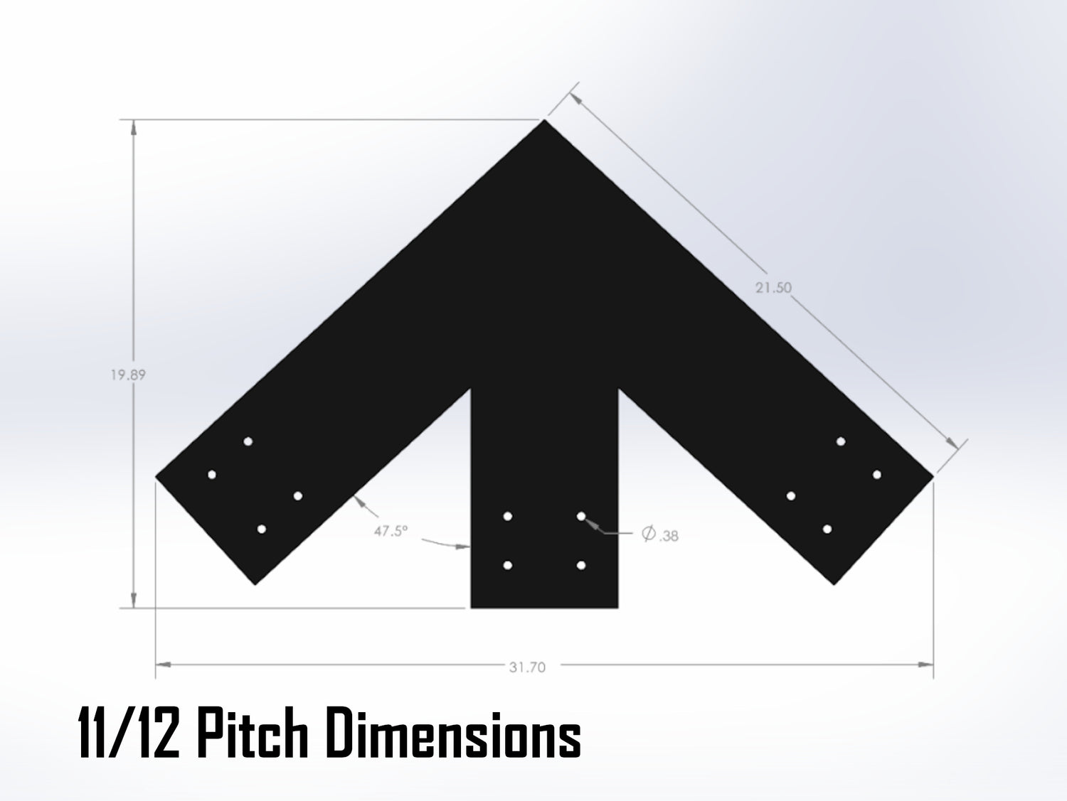 Web Truss Industrial Brackets, For 8 Inch Lumber - Madison Iron and Wood