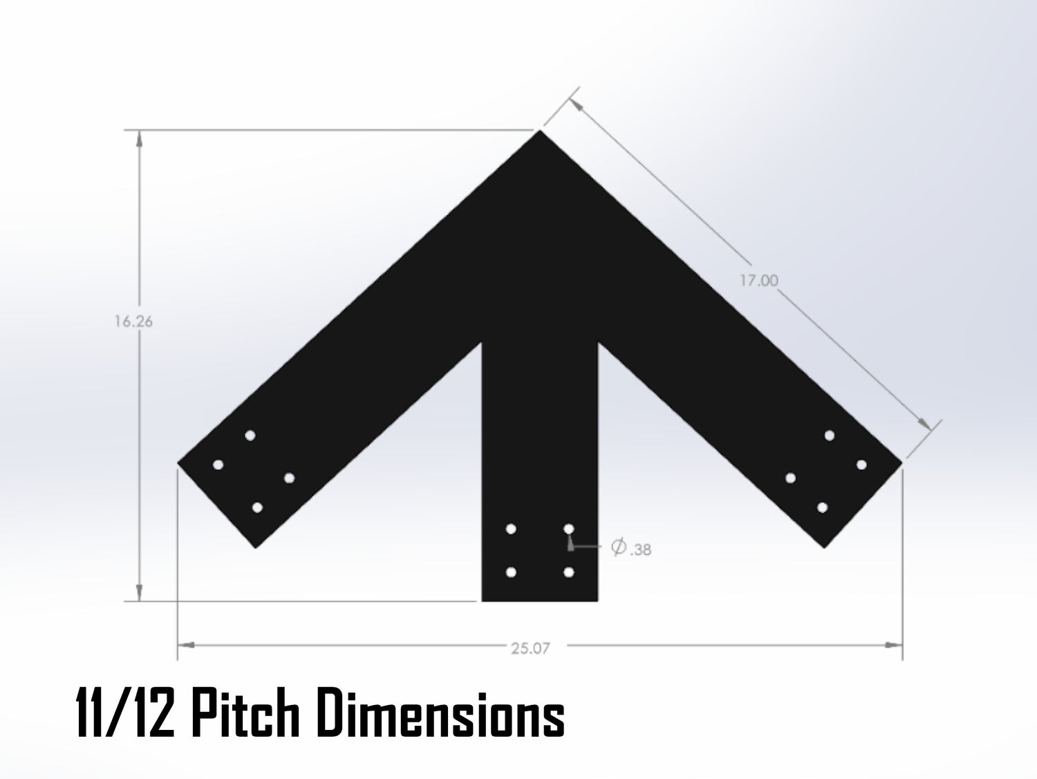 Web Truss Industrial Brackets, For 6 Inch Lumber - Madison Iron and Wood