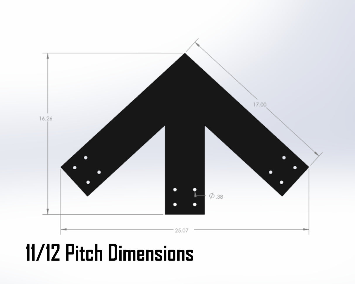 Web Truss Industrial Brackets, For 6 Inch Lumber - Madison Iron and Wood