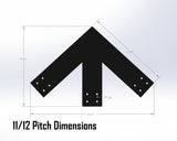 Web Truss Industrial Brackets, For 6 Inch Lumber