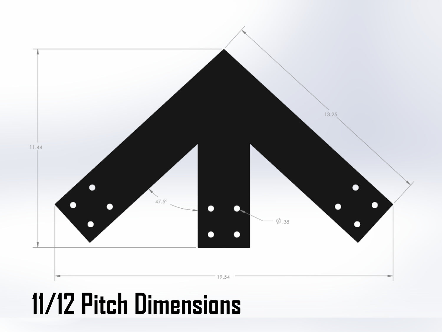 Web Truss Industrial Brackets, For 4 Inch Lumber - Madison Iron and Wood