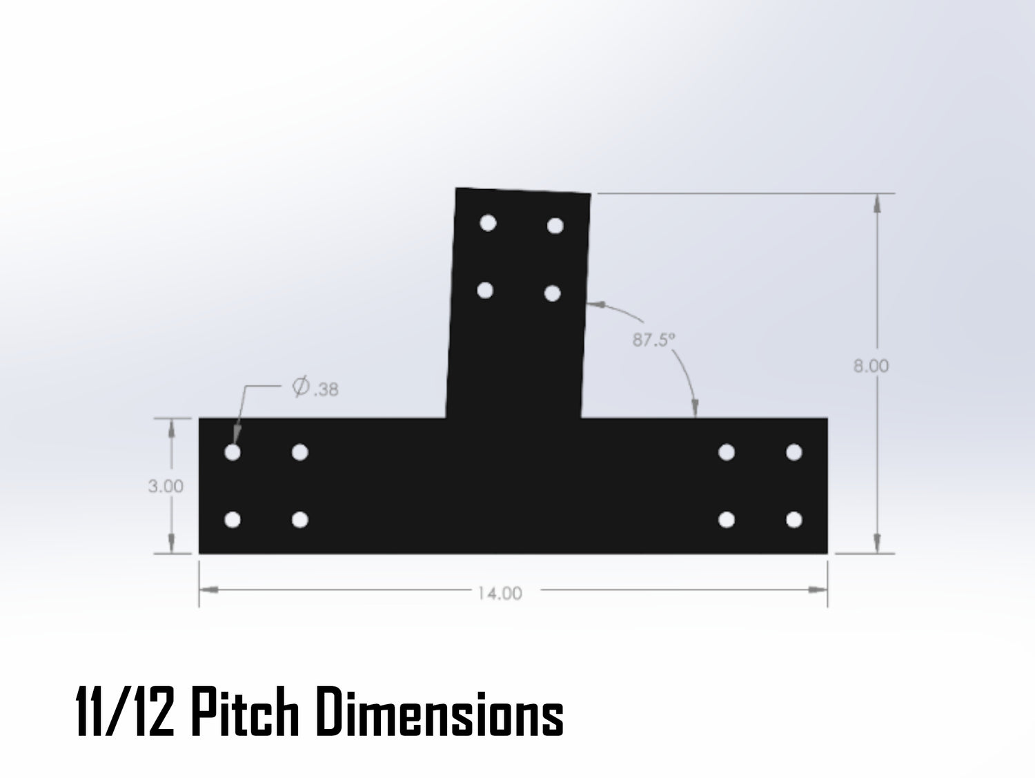 Web Truss Industrial Brackets, For 4 Inch Lumber - Madison Iron and Wood