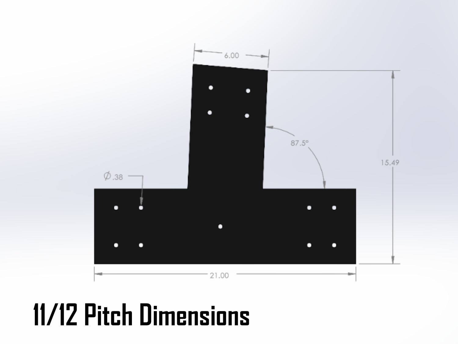 Web Truss Industrial Brackets, For 8 Inch Lumber - Madison Iron and Wood
