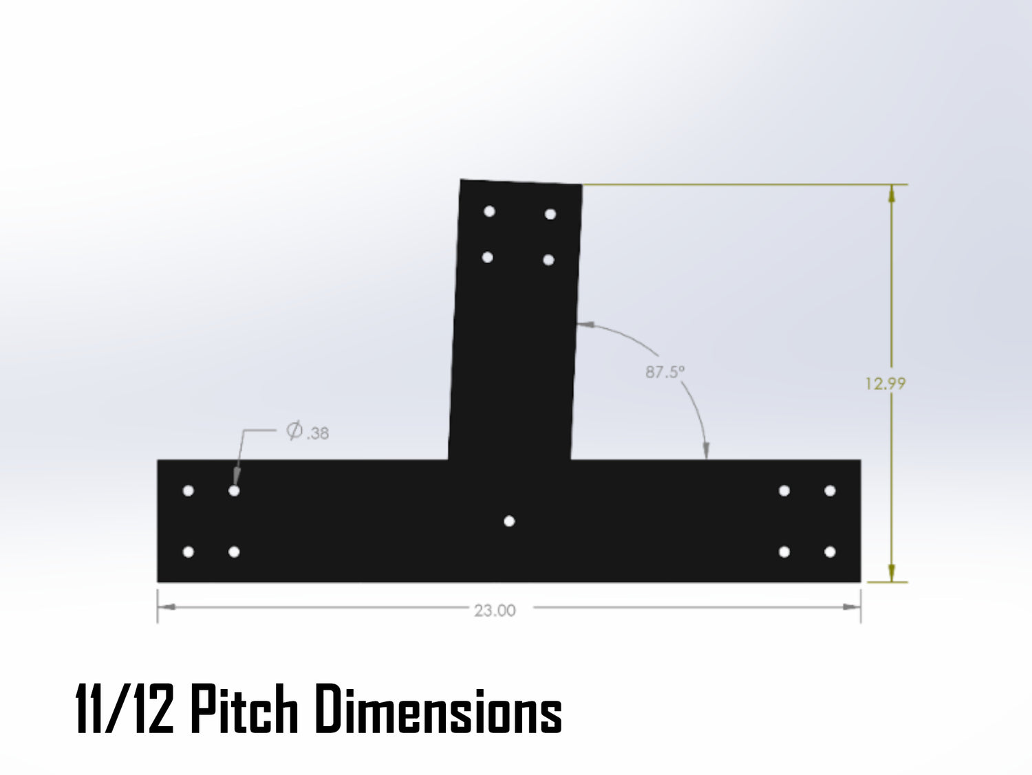 Web Truss Industrial Brackets, For 6 Inch Lumber - Madison Iron and Wood