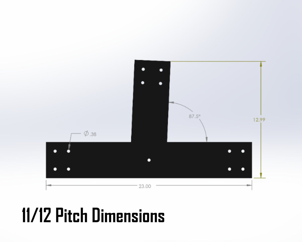 Web Truss Industrial Brackets, For 6 Inch Lumber - Madison Iron and Wood