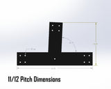 Web Truss Industrial Brackets, For 6 Inch Lumber