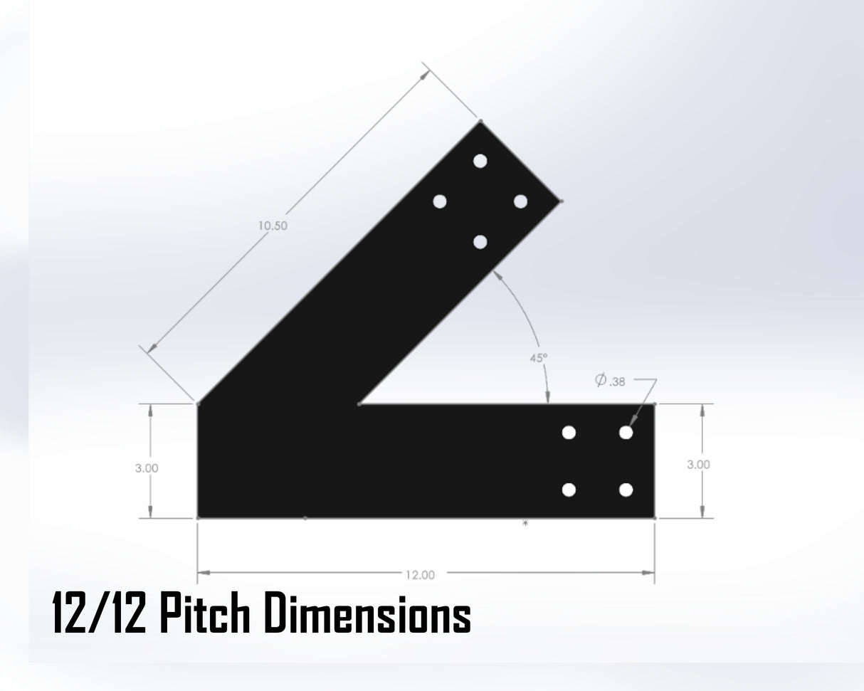 King Truss Industrial Bracket Set, For 4 Inch Lumber