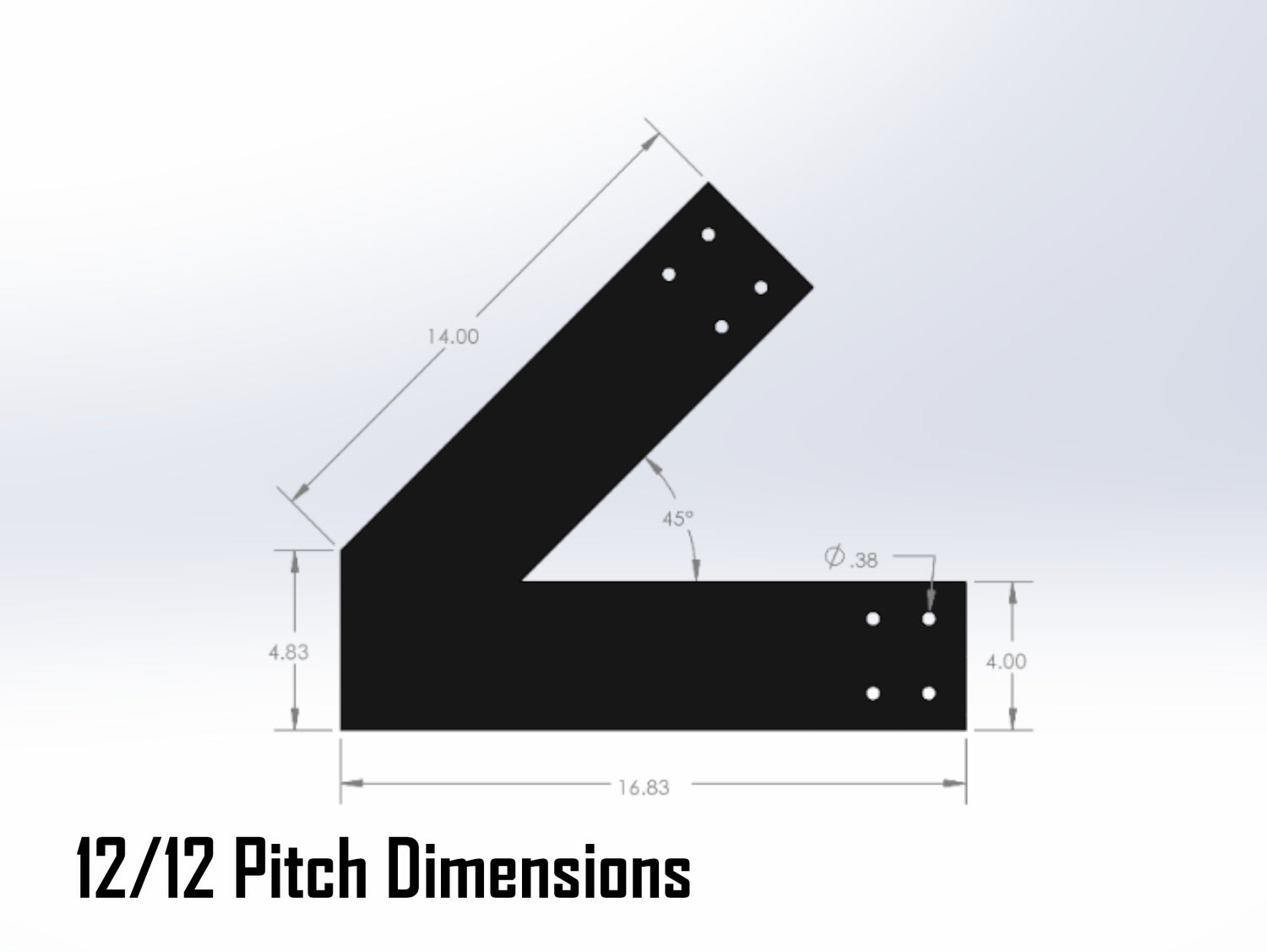 Web Truss Industrial Brackets, For 6 Inch Lumber - Madison Iron and Wood