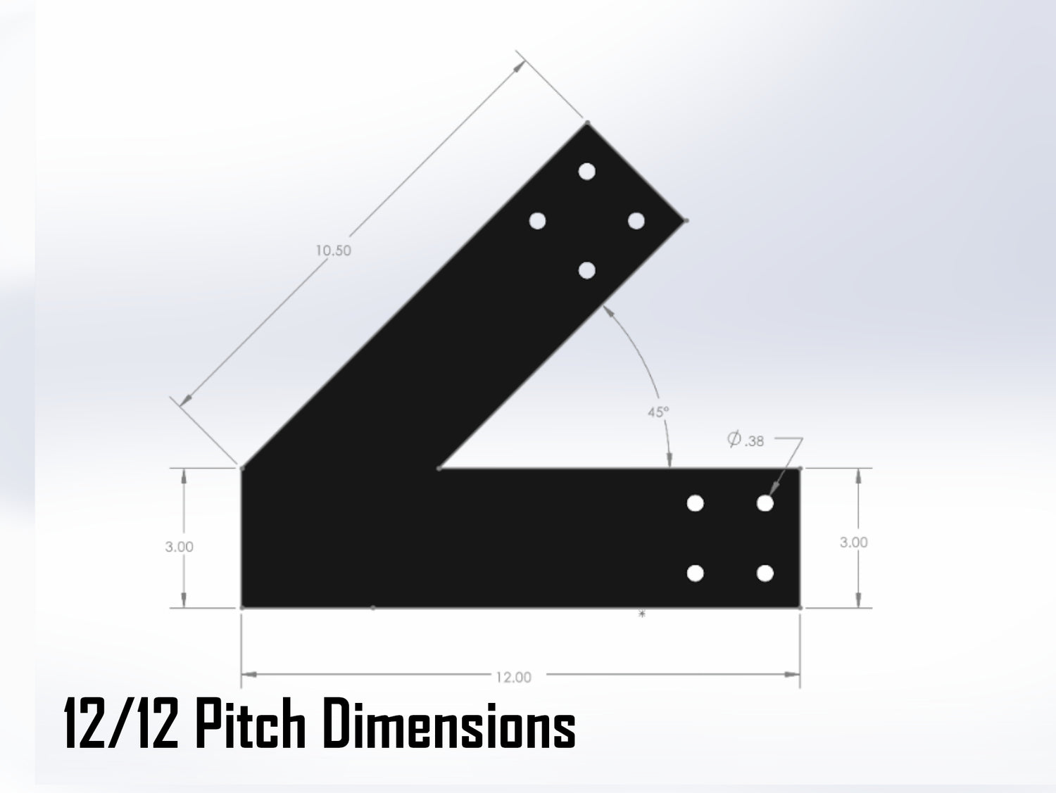 Web Truss Industrial Brackets, For 4 Inch Lumber - Madison Iron and Wood
