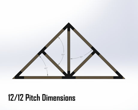 Web Truss Industrial Brackets, For 4 Inch Lumber