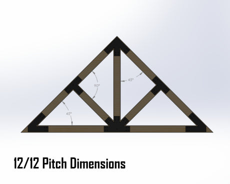 Web Truss Industrial Brackets, For 8 Inch Lumber - Madison Iron and Wood