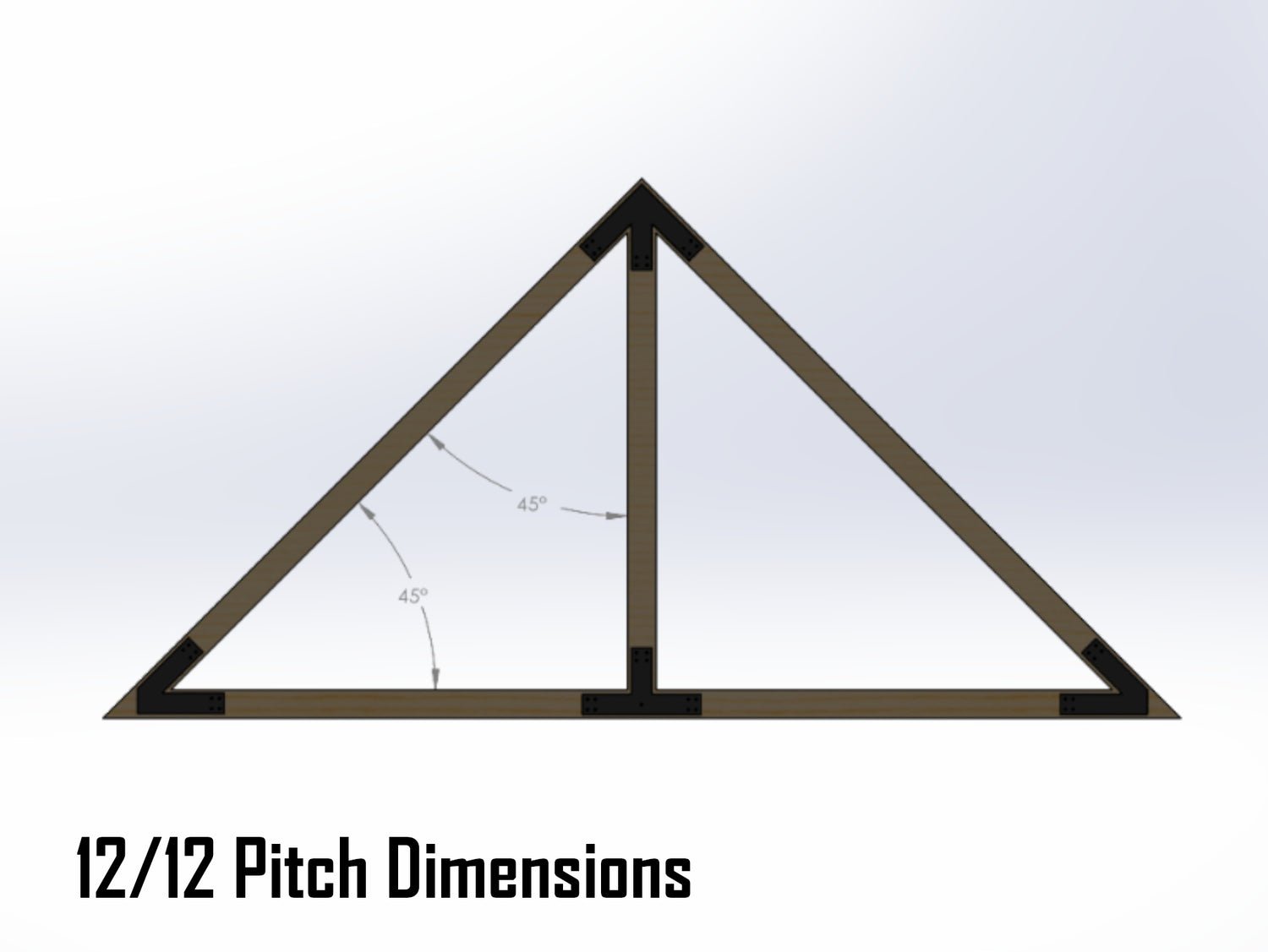 King Truss Industrial Brackets, For 6 Inch Lumber - Madison Iron and Wood
