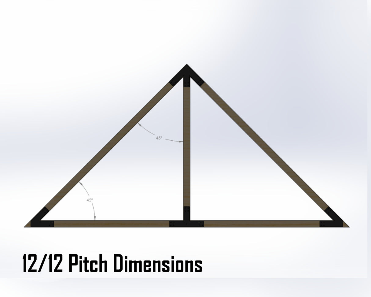 King Truss Industrial Bracket Set, For 4 Inch Lumber