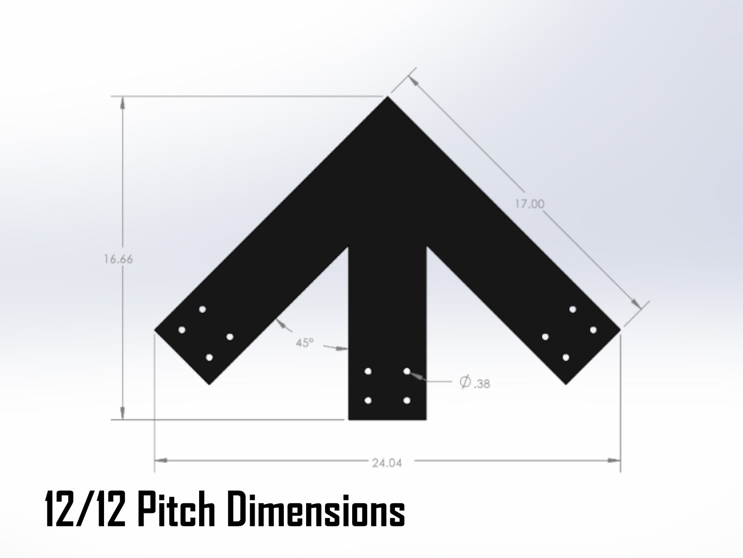 Web Truss Industrial Brackets, For 6 Inch Lumber - Madison Iron and Wood