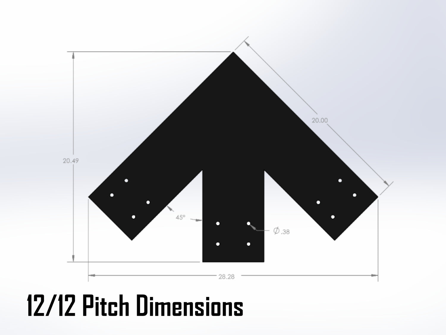 Web Truss Industrial Brackets, For 8 Inch Lumber - Madison Iron and Wood