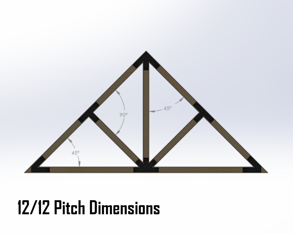 Web Truss Industrial Brackets, For 6 Inch Lumber