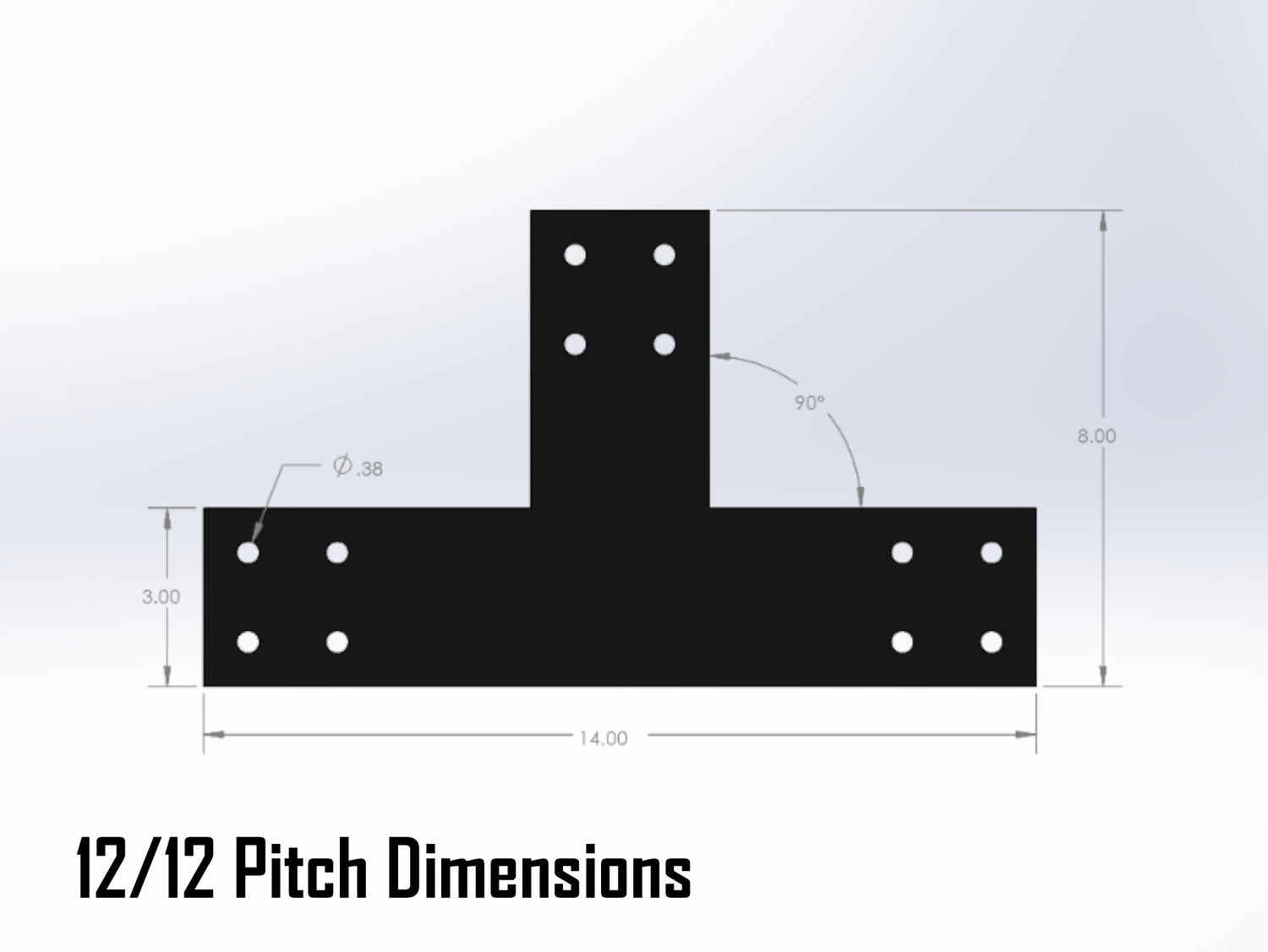 Web Truss Industrial Brackets, For 4 Inch Lumber - Madison Iron and Wood