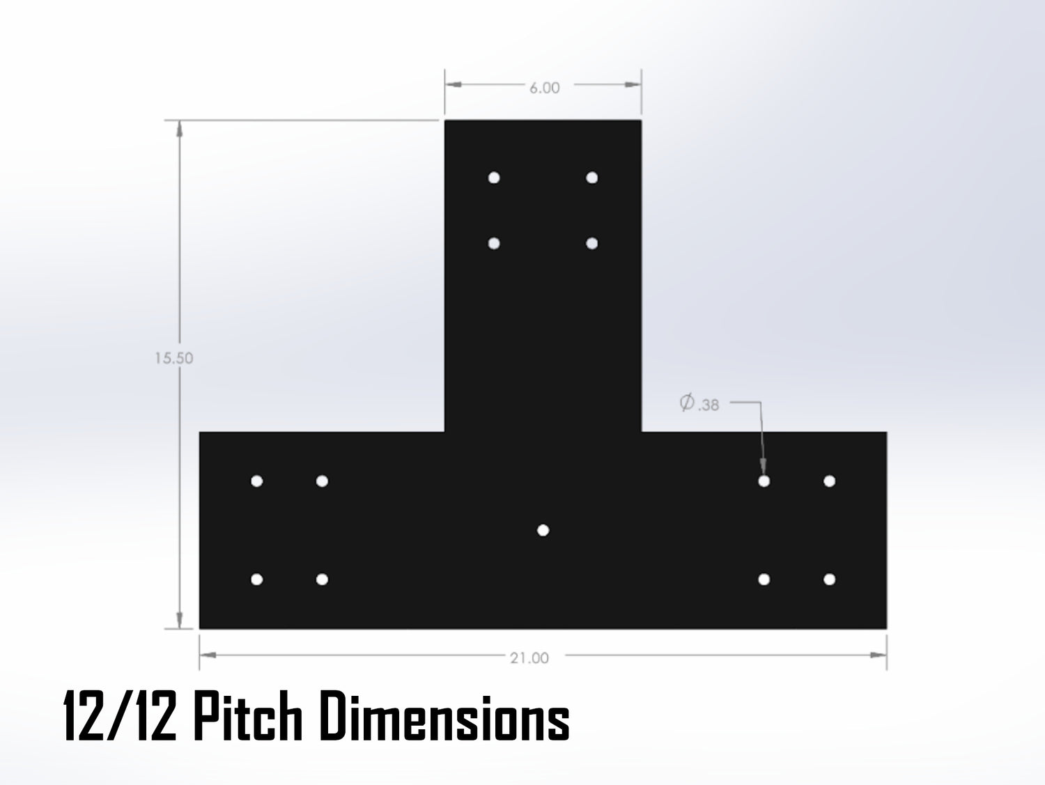 Web Truss Industrial Brackets, For 8 Inch Lumber - Madison Iron and Wood