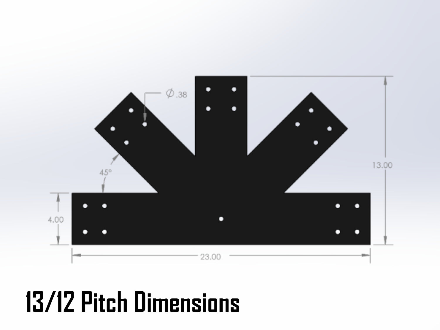 Web Truss Industrial Brackets, For 6 Inch Lumber - Madison Iron and Wood