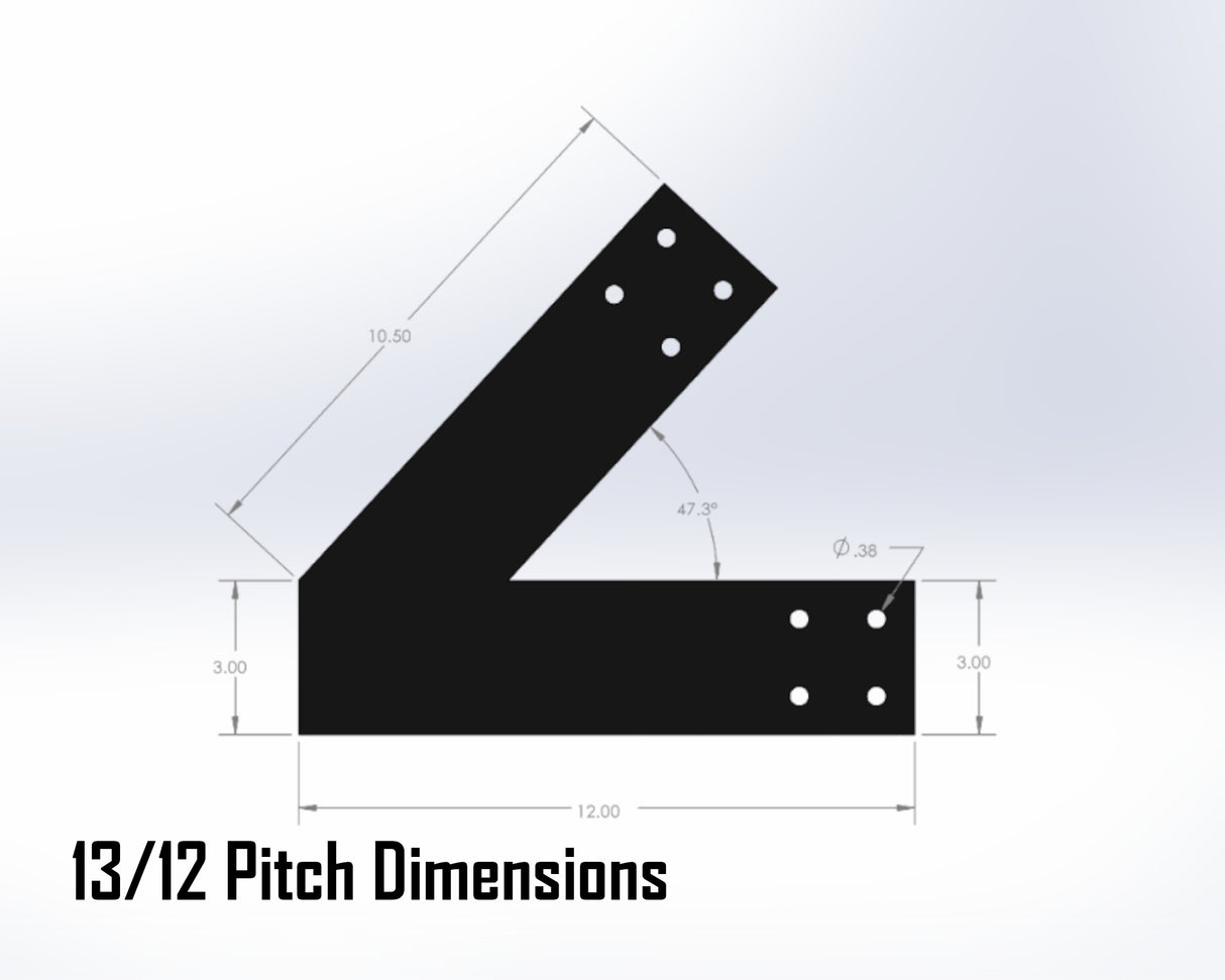 King Truss Industrial Bracket Set, For 4 Inch Lumber